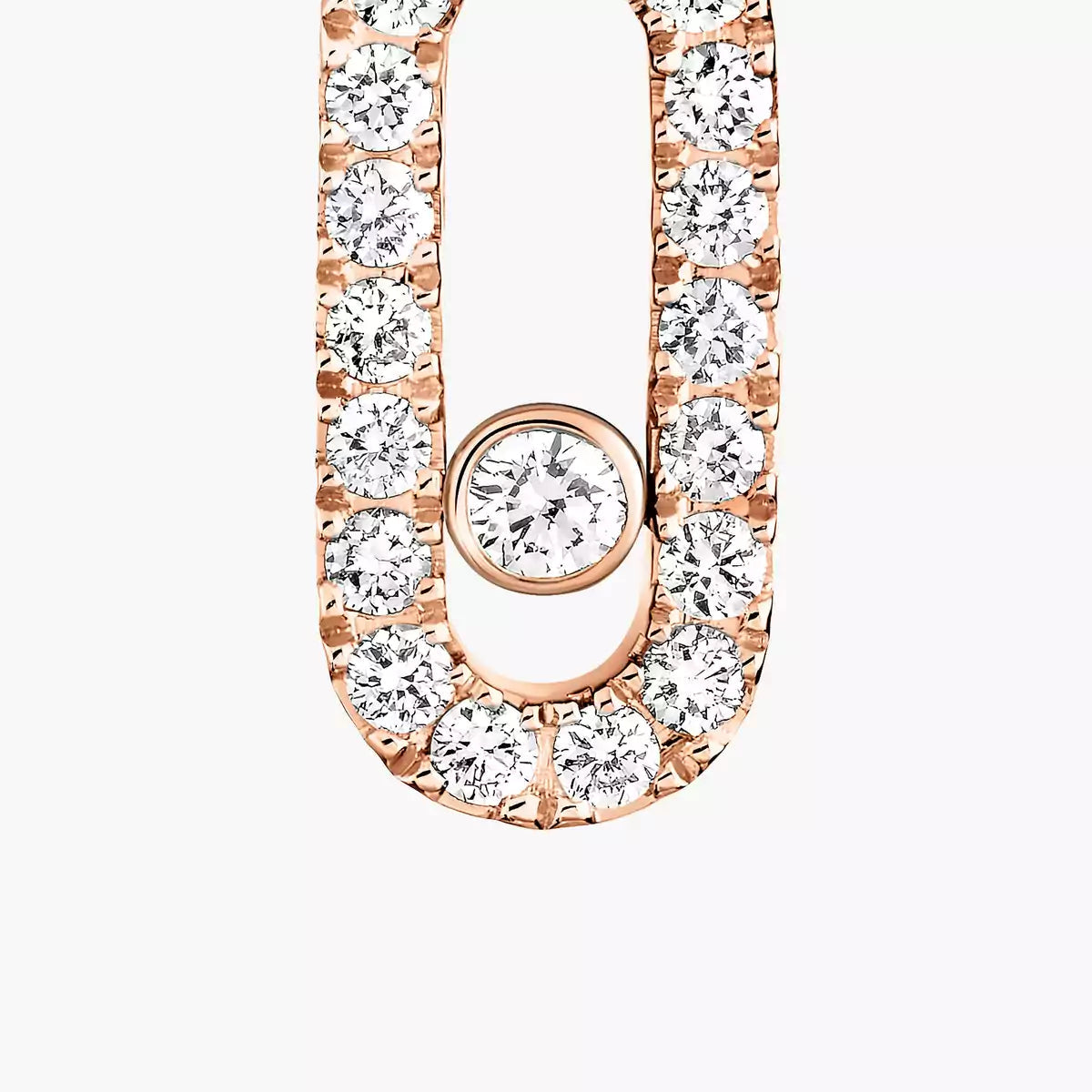 [Polaidi Jewelry]Move Uno Single Diamond Hoop Earring