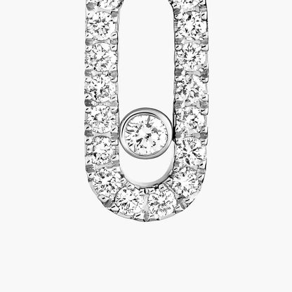 [Polaidi Jewelry]Move Uno Single Diamond Hoop Earring