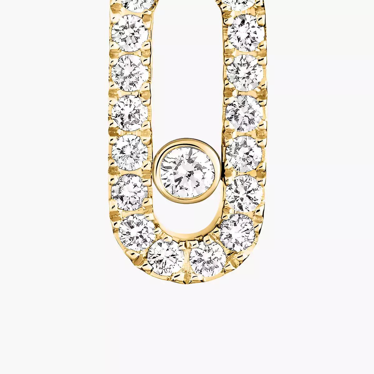 [Polaidi Jewelry]Move Uno Single Diamond Hoop Earring