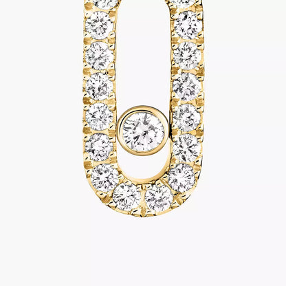 [Polaidi Jewelry]Move Uno Single Diamond Creolen-Ohrring