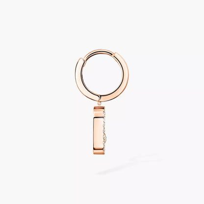 [Polaidi Jewelry]Move Uno Single Diamond Hoop Earring