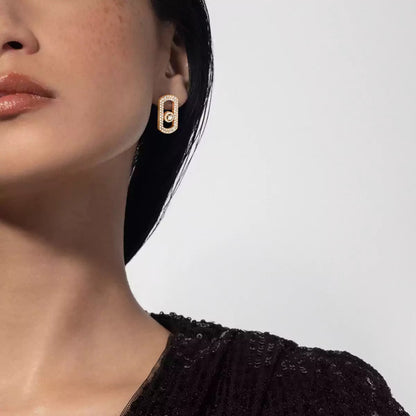 [Polaidi Jewelry]So Move Pave_-Set Diamond Earrings in Silver