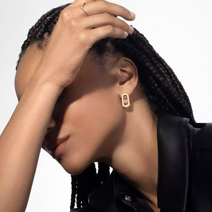 [Polaidi Jewelry]So Move Diamond Earrings in Yellow Gold