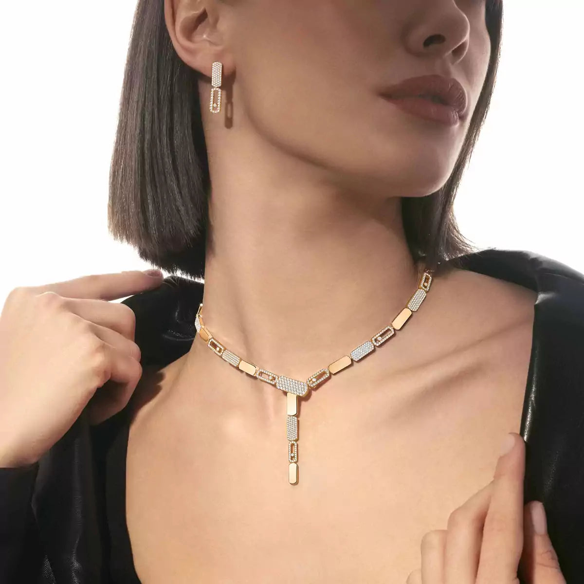 [Polaidi Jewelry]Imperial Move SM Diamond Earrings