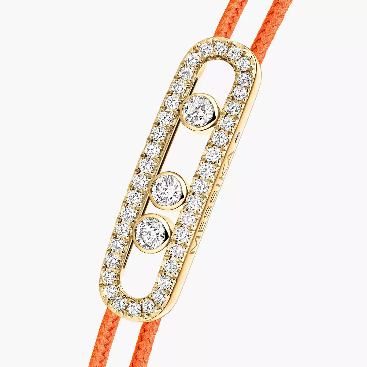 [Polaidi Jewelry]Messika Care(s) pink cord pav¨¦ bracelet