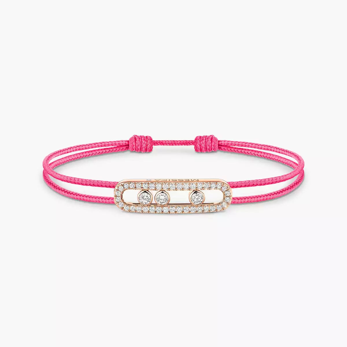 [Polaidi Jewelry]Messika Care(s) pink cord pav¨¦ bracelet