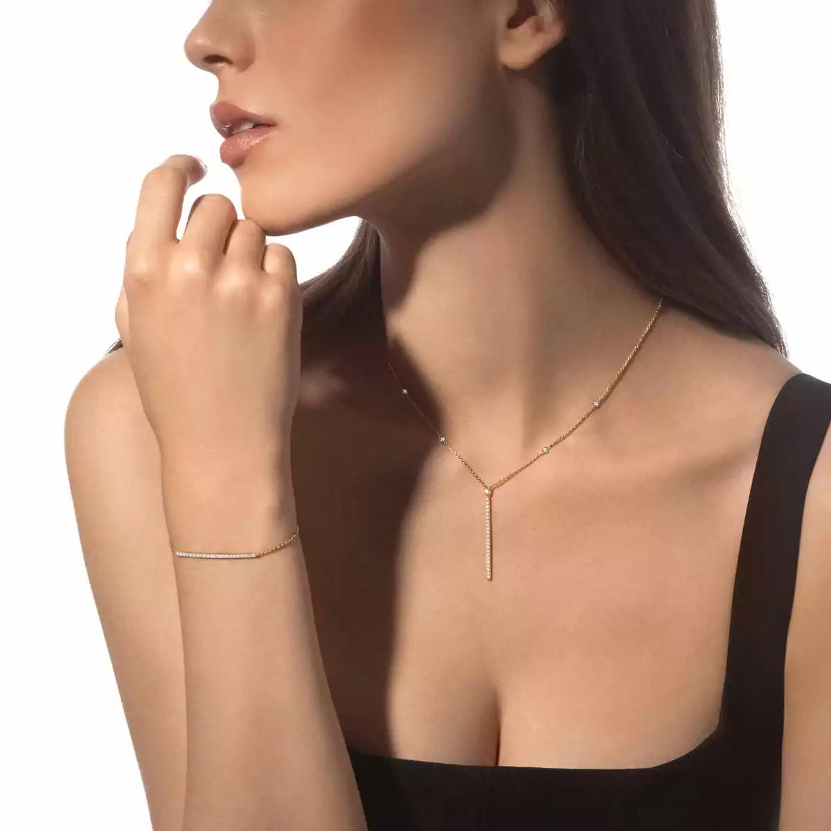 [Polaidi Jewelry]Diamond Thin Bangle 0.15ct My Twin Toi & Moi