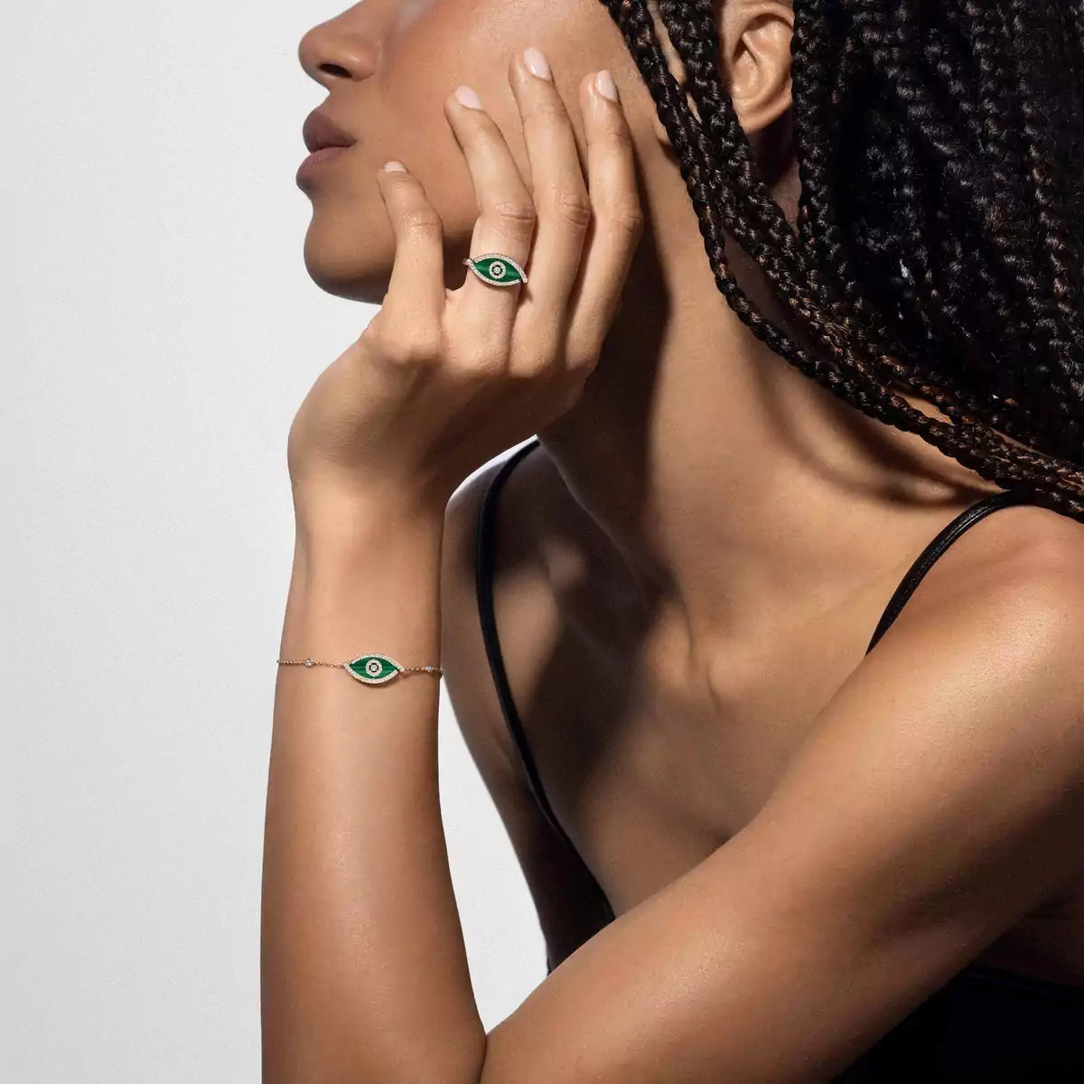 [Polaidi Jewelry] Glücksauge Diamantarmband