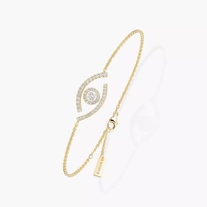 [Polaidi Jewelry] Glücksauge Pavé-Diamantarmband