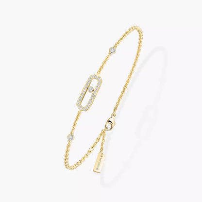 [Polaidi Jewelry]Move Uno Diamond Bracelet