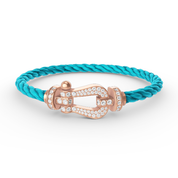 [Polaidi Jewelry]FORCE LARGE HORSESHOE FULL DIAMOND BRACELET ROSE GOLD