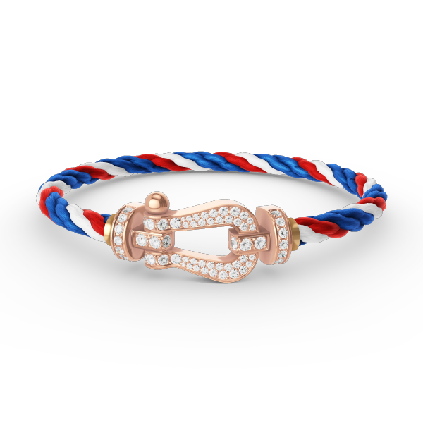 [Polaidi Jewelry]FORCE LARGE HORSESHOE FULL DIAMOND BRACELET ROSE GOLD