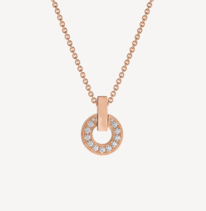 [Polaidi Jewelry]GARI NECKLACE PINK GOLD DIAMOND