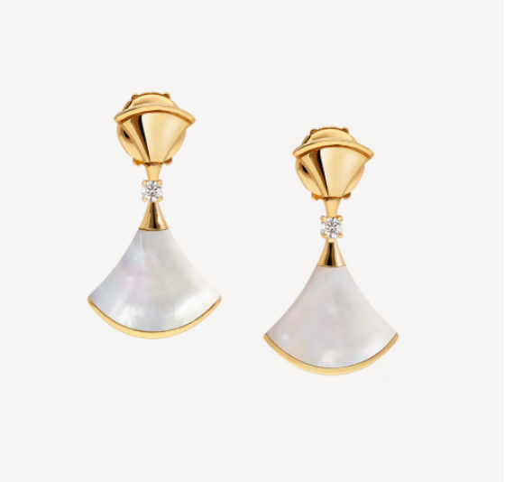[Polaidi Jewelry]DREAM MOP 1 DIAMOND EARRINGS