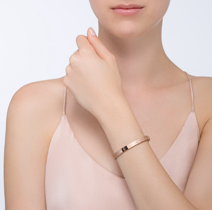 [：Polaidi Jewelry]LOVE BRACELET 6.1MM 4 DIAMONDS