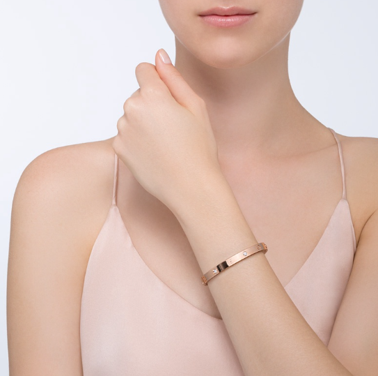 [Polaidi Jewelry]LOVE BRACELET 6.1MM 4 DIAMONDS