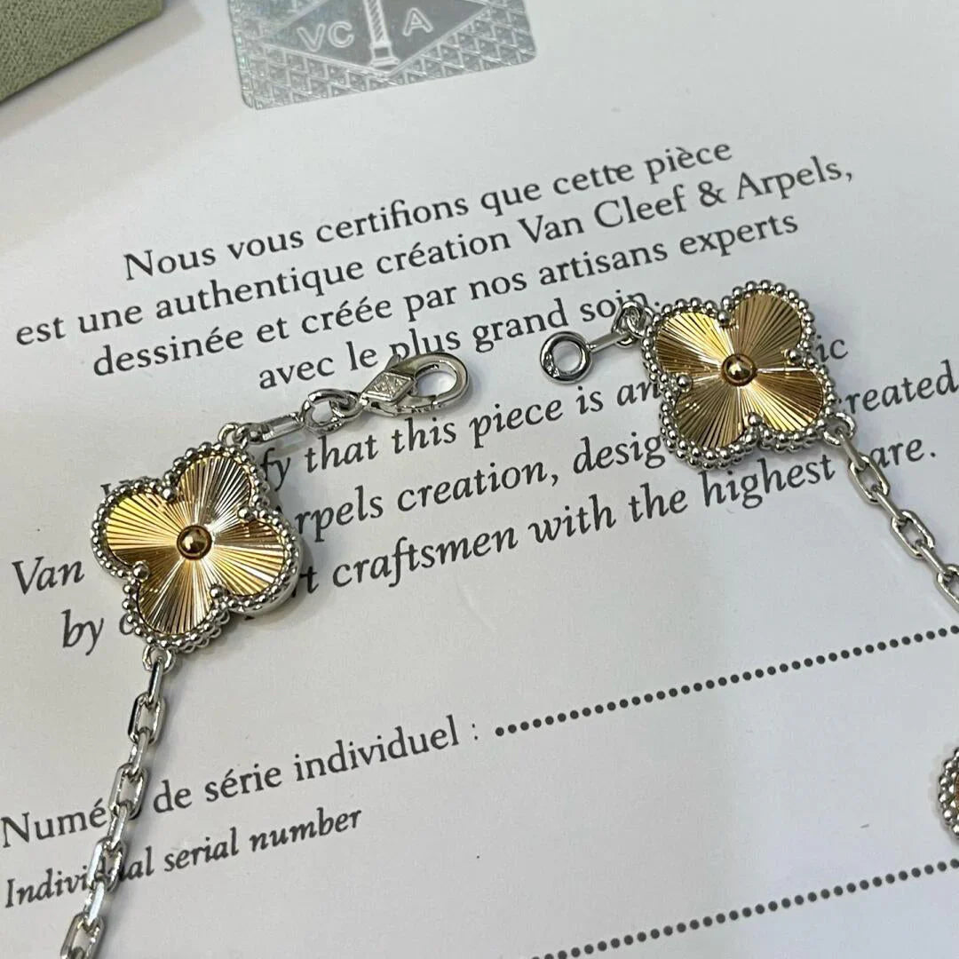 [Polaidi Jewelry] CLOVER 5 MOTIF LASER BRACELET COLLECTION