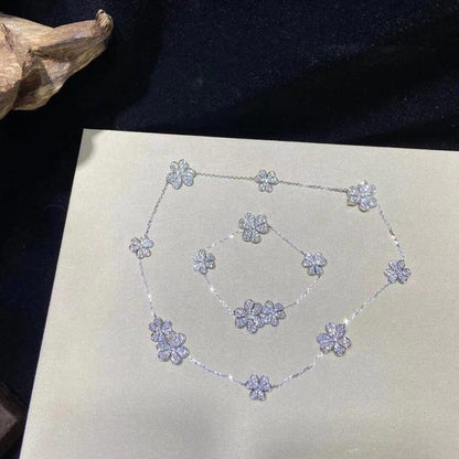 [：Polaidi Jewelry]FRIVOLE SILVER 5 FLOWERS BRACELET