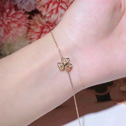 [：Polaidi Jewelry]FRIVOLE GOLD FLOWER DIAMOND BRACELET
