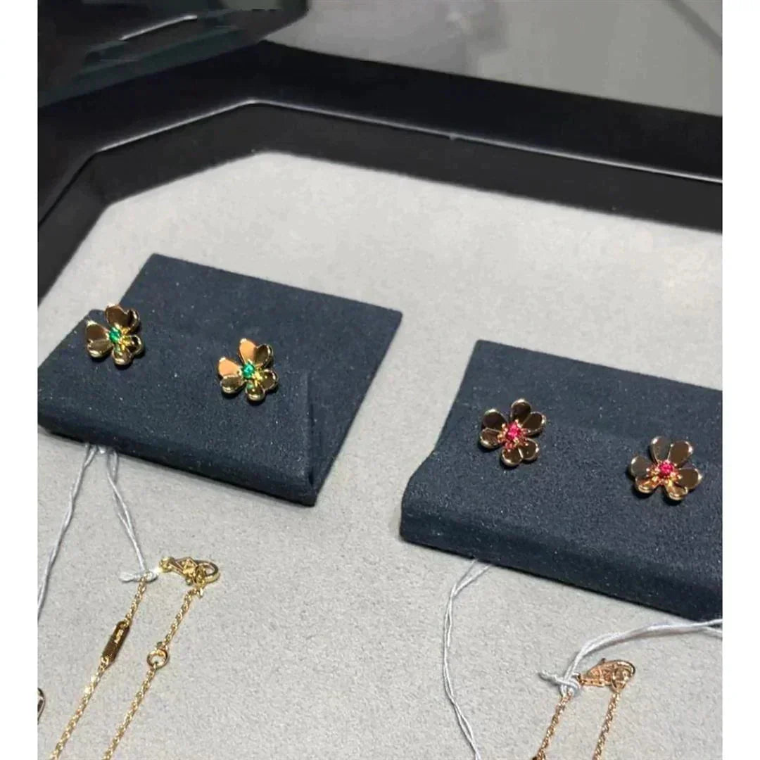 [Polaidi Jewelry]FRIVOLE  FLOWER PINK EARRINGS