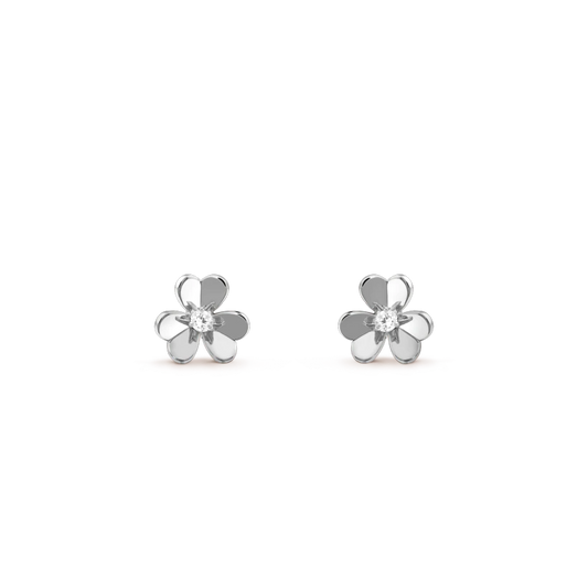 [：Polaidi Jewelry]FRIVOLE MINI SILVER FLOWER EARRINGS