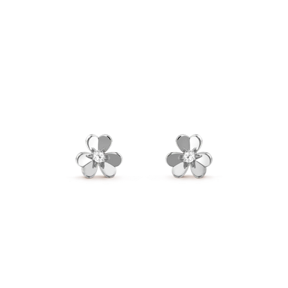 [Polaidi Jewelry]FRIVOLE MINI SILVER FLOWER EARRINGS