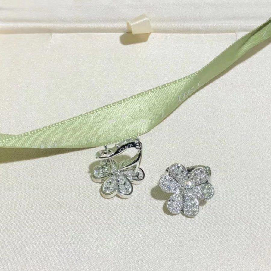 [Polaidi Jewelry]FRIVOLE SILVER FLOWER DIAMOND EARRINGS