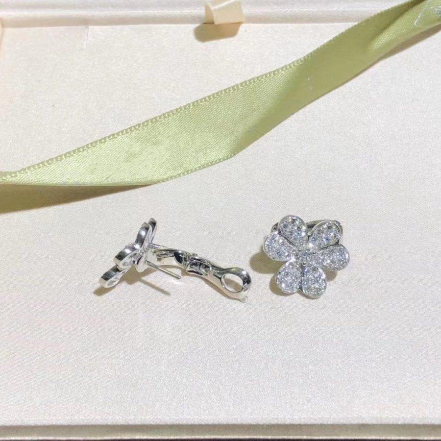 [Polaidi Jewelry]FRIVOLE SILVER FLOWER DIAMOND EARRINGS
