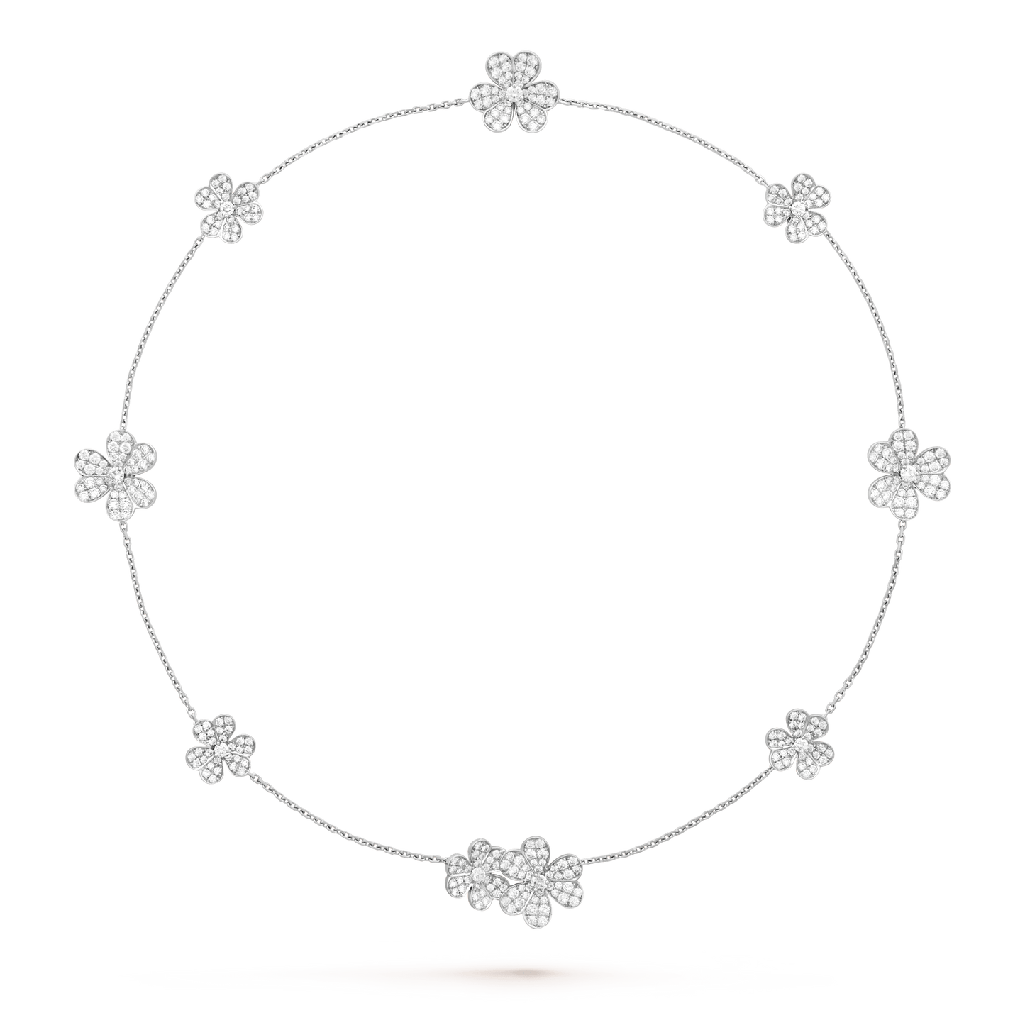 [Polaidi Jewelry]FRIVOLE SILVER 9 FLOWERS NECKLACE