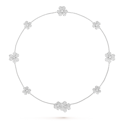 [Polaidi Jewelry]FRIVOLE SILVER 9 FLOWERS NECKLACE