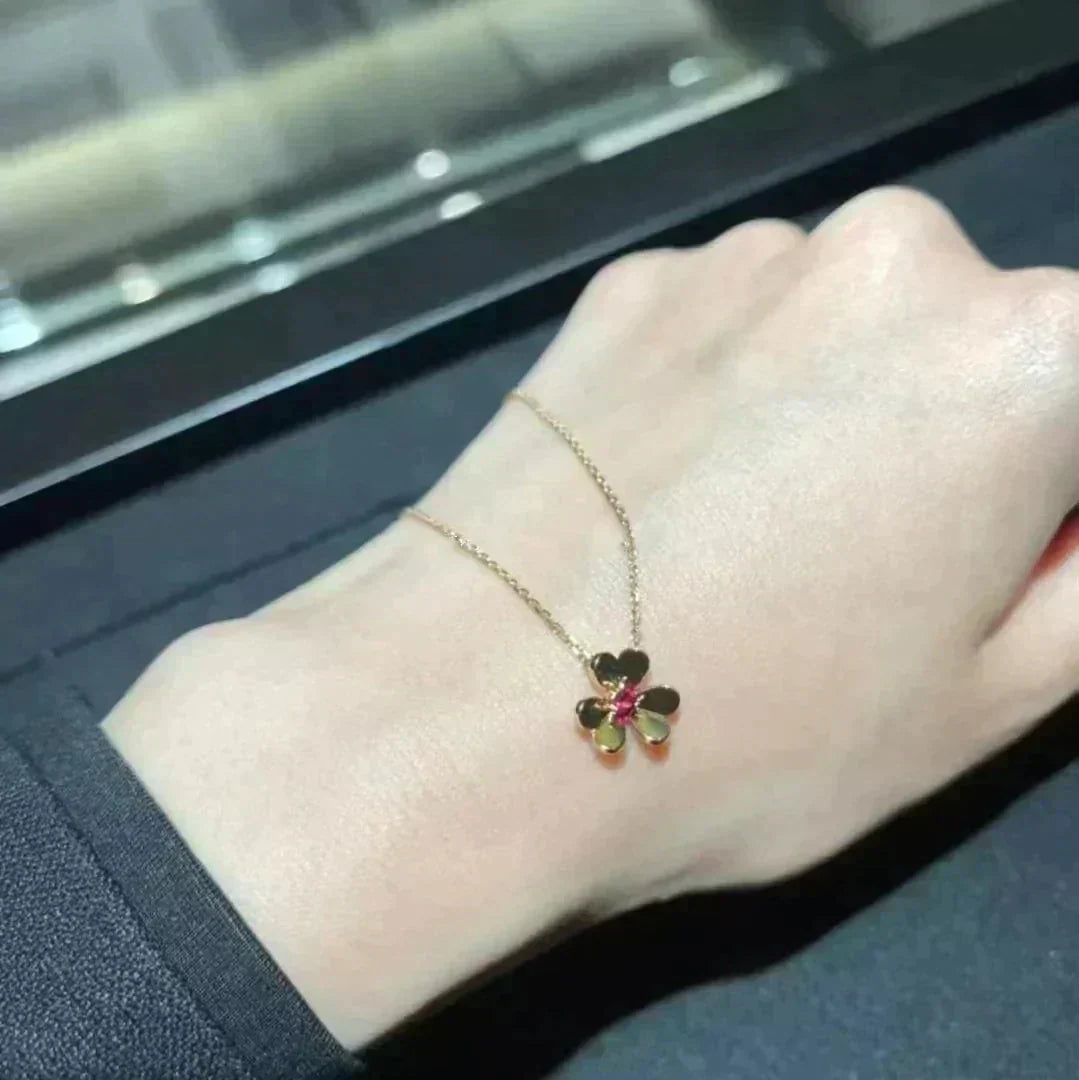 [：Polaidi Jewelry]FRIVOLE GOLD FLOWER NECKLACE