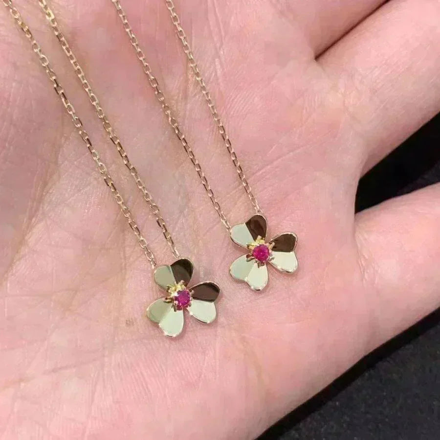 [Polaidi Jewelry]FRIVOLE GOLD FLOWER NECKLACE