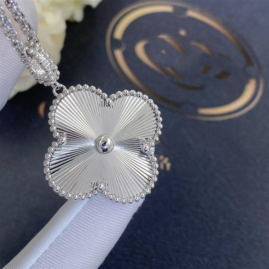 [Polaidi Jewelry]CLOVER 25MM SILVER BIG CLOVER NECKLACE