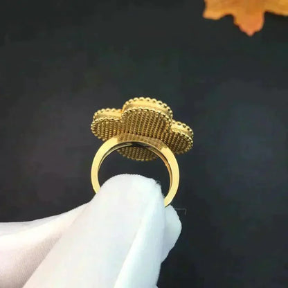[Polaidi Jewelry]CLOVER MALACHITE RING