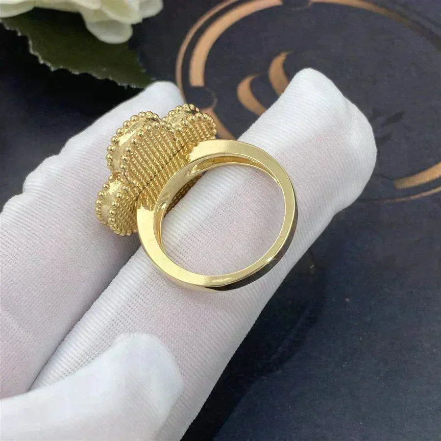 [：Polaidi Jewelry]CLOVER WHITE MOP RING
