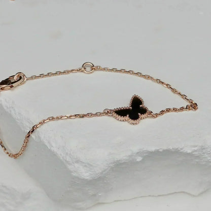 [：Polaidi Jewelry]BUTTERFLY ONYX  BUTTERFLY BRACELET