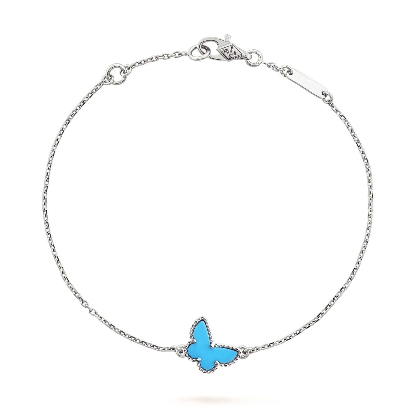 [：Polaidi Jewelry]BUTTERFLY TURQUOISE BUTTERFLY BRACELET SILVER