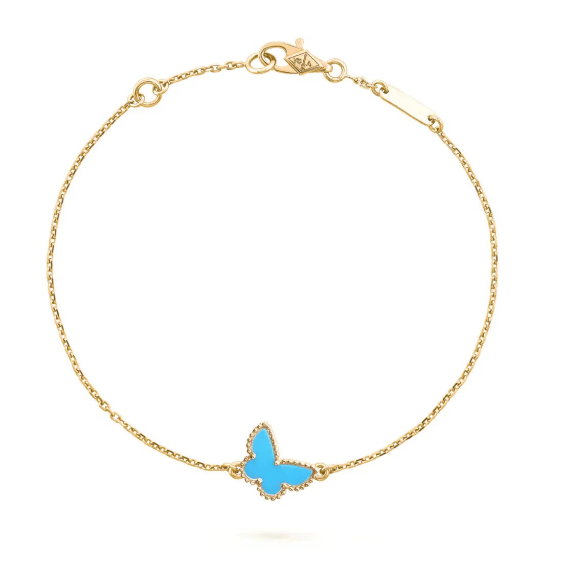 [：Polaidi Jewelry]バタフライ ターコイズ バタフライブレスレット
