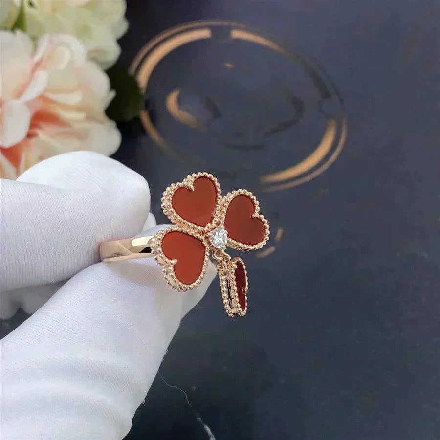 [Polaidi Jewelry]SWEET CLOVER CARNELIAN RING