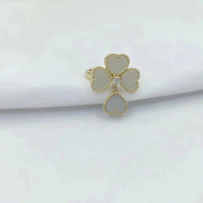 [Polaidi Jewelry]SWEET CLOVER WHITE MOP RING