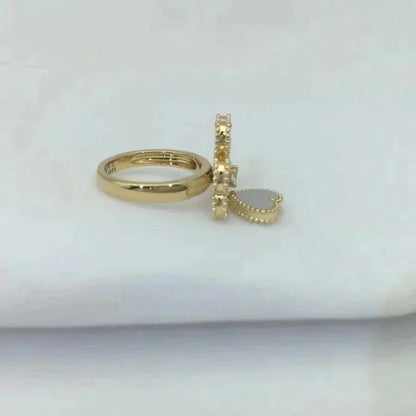 [Polaidi Jewelry]SWEET CLOVER WHITE MOP RING