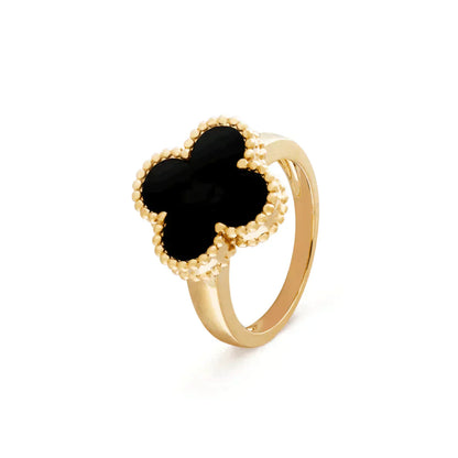 [：Polaidi Jewelry]CLOVER ONYX RING