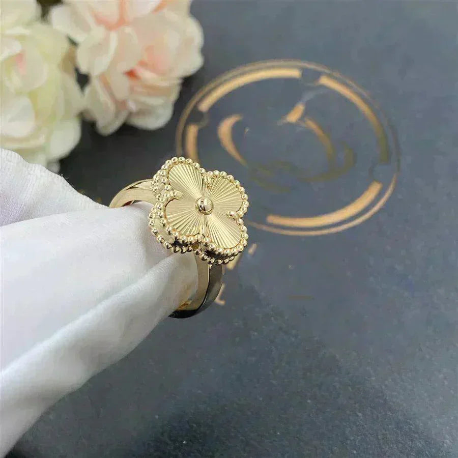 [Polaidi Jewelry]CLOVER GOLD RING