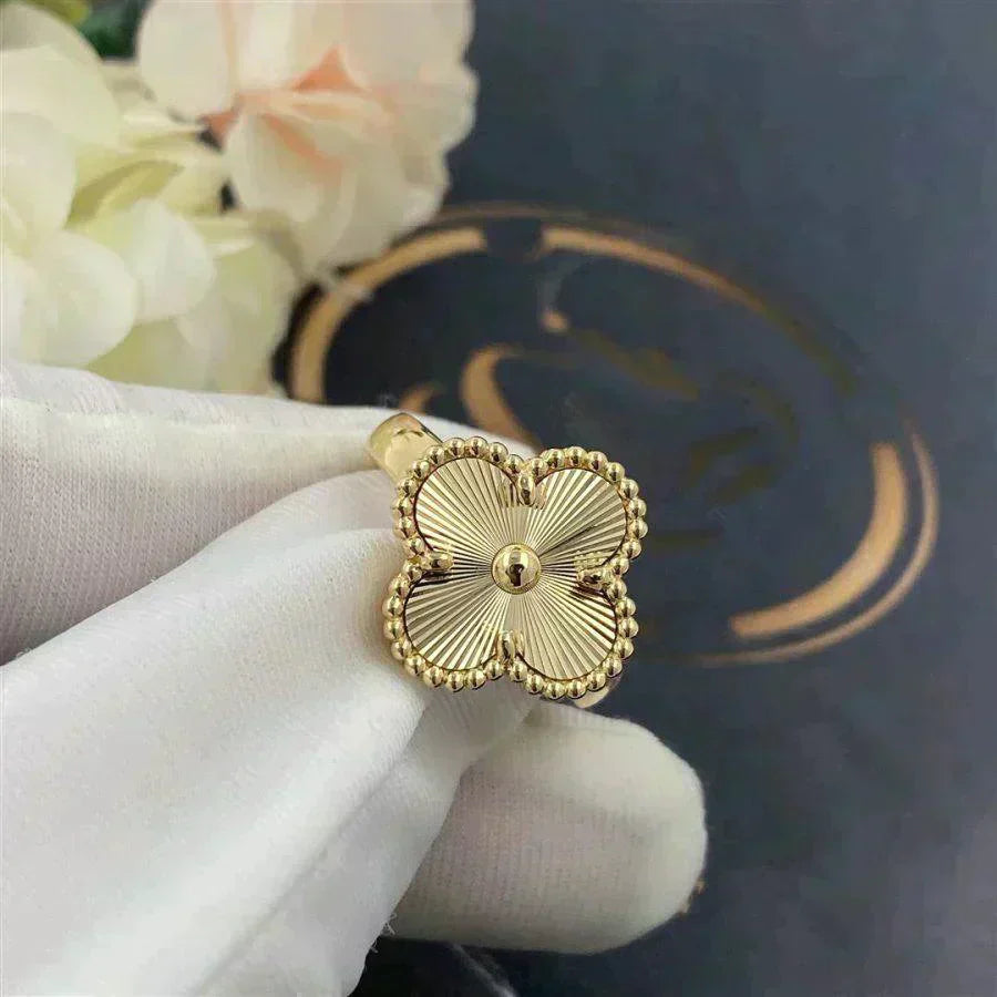 [Polaidi Jewelry]CLOVER GOLD RING