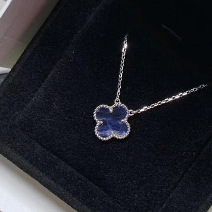 [：Polaidi Jewelry]CLOVER 15MM PIETERSITE NECKLACE SILVER