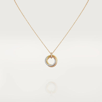 [：Polaidi Jewelry]トリニティネックレス シルバー ゴールド ピンクゴールド ダイヤモンド