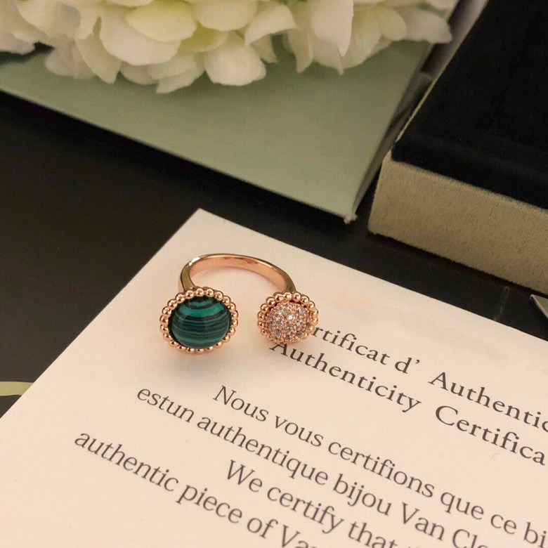 [Polaidi Jewelry]PERLEE COULEURS DIAMOND ROSE GOLD BETWEEN THE FINGER RING