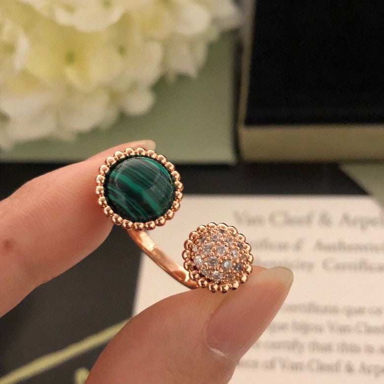 [Polaidi Jewelry]PERLEE COULEURS DIAMOND ROSE GOLD BETWEEN THE FINGER RING