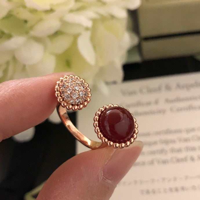 [：Polaidi Jewelry]PERLEE COULEURS DIAMOND ROSE GOLD BETWEEN THE FINGER RING