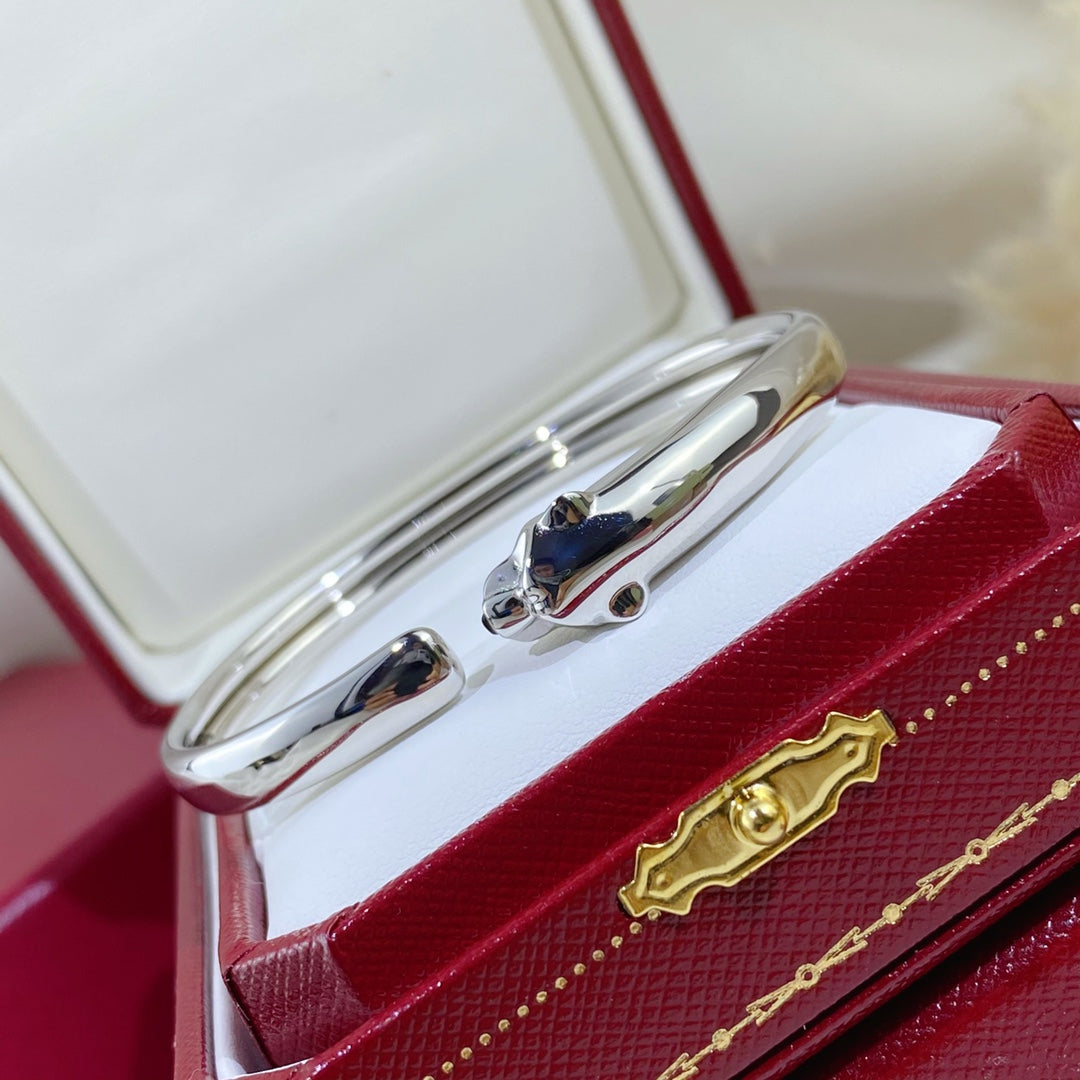 [：Polaidi Jewelry]PANTHERE SILVER OPEN BRACELET